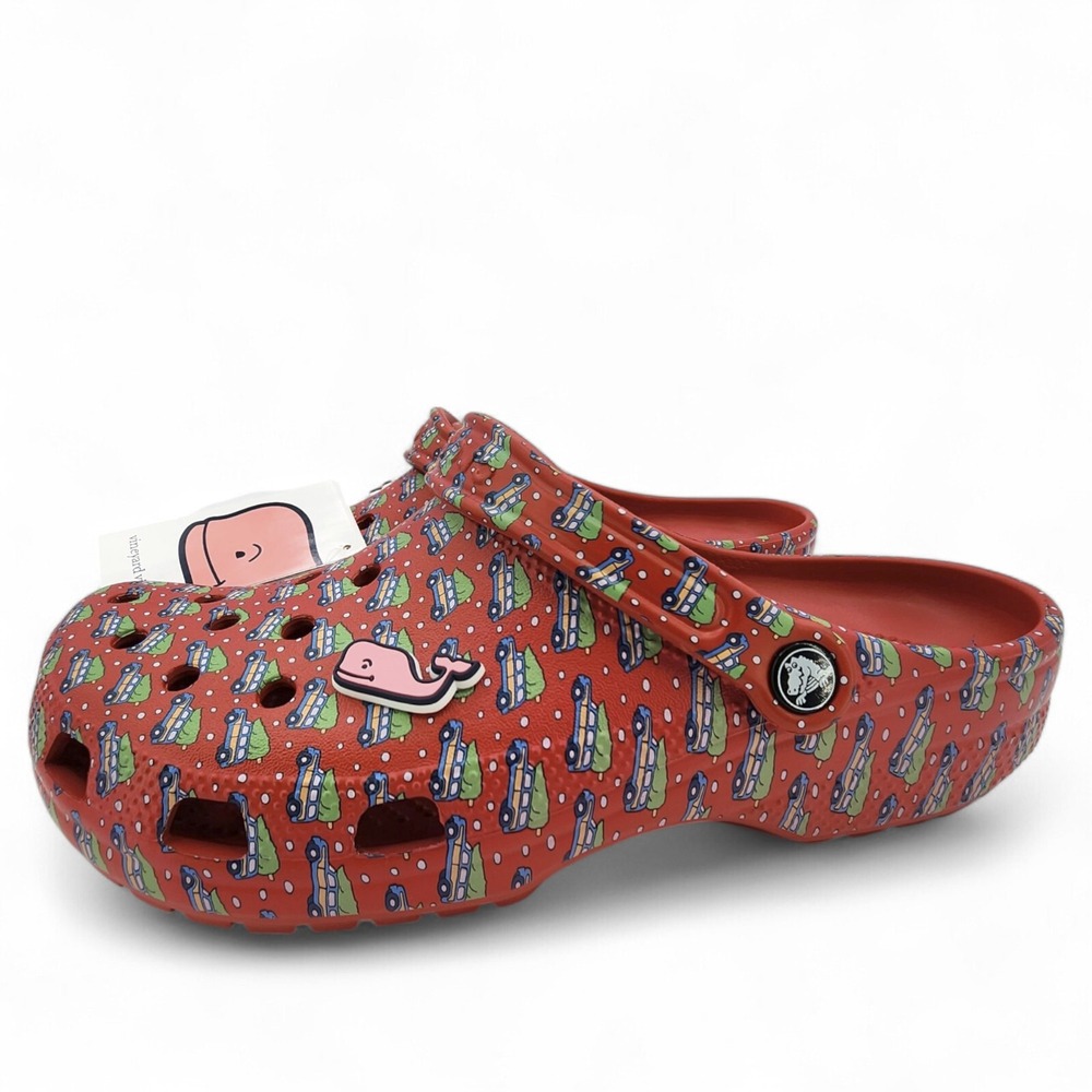 Crocs Classic Clogs Slip On Holiday Vineyard Vines Mens 9 Womens 11 NEW w/ Tag‎